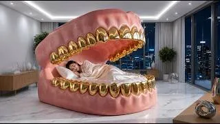 Thumbnail: Which Luxury Bed Would You Choose Tonight? ✨🛏️ | Relaxing AI ASMR Dream World #ai #asmr