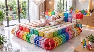 Thumbnail: Which Crazy Bed Would You Choose Tonight? 👃🛏️✨ | AI Satisfying & Relaxing ASMR