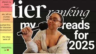 Thumbnail: tier ranking my 2025 reads ⭐️🤓📈!!
