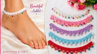 Thumbnail: 🔥Trending Crochet Payal Tutorial🌸| Beautiful Beaded Anklet | Easy Crochet Payal
