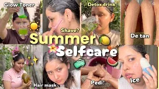 Thumbnail: SUMMER Glow Up Routine🍋🫧☀️Skincare,Body Care , Haircare & Selfcare for TEENS✨🍉