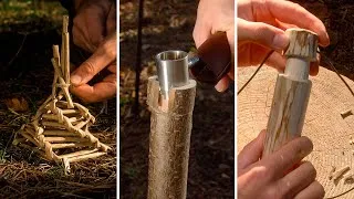 Thumbnail: Survival Skills: Smart ideas and Best Camping hacks in the forest  #bushcraft #outdoors #camping