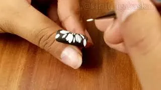 Thumbnail: Simple embossing nailart flower design| step by step tutorial| kiruthiga baskar 