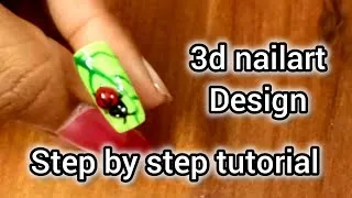 Thumbnail: 3d nailart design using hard gel | step by step tutorial| kiruthiga baskar 