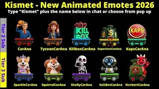 Thumbnail: Kismet - New Animated Emotes 2026