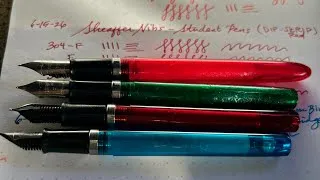 Thumbnail: Sheaffer student school pen nib comparison 