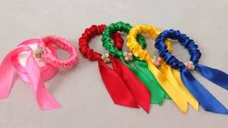 Thumbnail: how to make hair band from rubber | rubber se hair band kaise banaye | easy rubber band making #diy