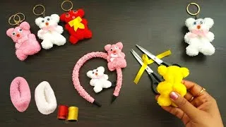 Thumbnail: रबर बैंड टेडी || Teddy Bear keychain From hair Rubber Band || Easy Steps || Diy