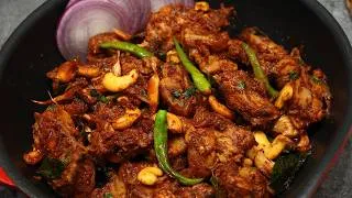 Thumbnail: Andhra Garlic Chicken Recipe | Restaurant Style Garlic Chicken | Spicy Chicken Fry