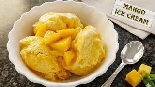 Thumbnail: Mango Ice Cream || Homemade Mango Ice Cream With Condensed Milk || Summer Special Mango Ice Cream