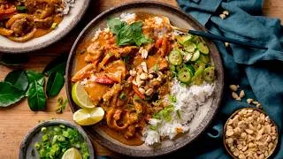 Thumbnail: Silky Creamy Panang Beef Curry with Tender Steak & Thai Basil