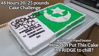 Thumbnail: How I Baked, Assembled & Delivered a Massive 25-Pound Cake Under 48 Hours