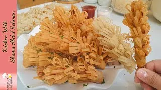 Thumbnail: Crispy Chicken Blooming Strips | Make & Freeze Lunch box Recipes/Tea Time Snack | Kitchen With Shama