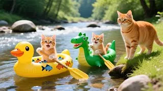 Thumbnail: Mama Cat Trims Fur on the Farm and Makes Tiger Hat For Kittens At Home🐾🎩🐯