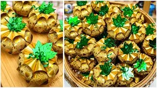 Thumbnail: "วิธีทำเหรียญโปรยทานฟักทอง แบบใหม่ล่าสุด | ไอเดียงานฝีมือ DIY สุดเก๋ จาก LOOKNAM RIBBON ART"
