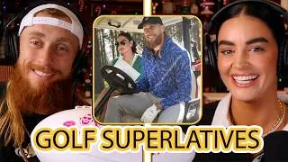 Thumbnail: Most Likey To Shank? ⛳️ Claire & George Kittle Golf Superlatives