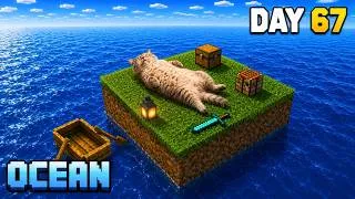 Thumbnail: Cat Survived 100 Days in OceanBlock