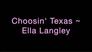 Thumbnail: Choosin' Texas ~ Ella Langley Lyrics
