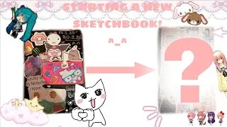 Thumbnail: STARTING A NEW SKETCHBOOK || DECORATING :P 🧁🍥