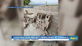 Thumbnail: Vandals destroy construction site on Maui High; state asks for help finding suspects