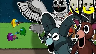 Thumbnail: AMONG US vs. 99 NIGHTS IN THE FOREST 2 || kiwis ANIMATION