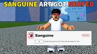 Thumbnail: Sanguine Art Got Nerfed in Blox Fruits | This is The End