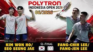 Thumbnail: Kim Won Ho/Seo Seung Jae vs Lee Fang-Chih/Lee Fang-Jen | Indonesia Open 2026 Highlights