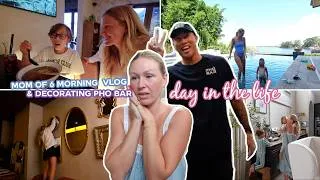 Thumbnail: I want to cry..mom of 6 morning vlog & decorating our restaurant pho bar! day in the life💘
