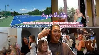 Thumbnail: dad chops all his hair off!!😭 no one is happy: day in the life mom of 6