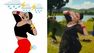 Thumbnail: Kaali Bindi | Sanju Rathod Ft. Akriti Negi | G-Spark | Funny Drawing Meme Video