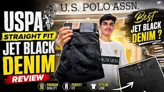 Thumbnail: USPA Straight Fit Jet Black Denim Review 🔥 | Best Jet Black Jeans?
