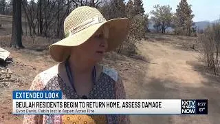 Thumbnail: EXTENDED LOOK: Beulah residents return to town following two week evacuation from fire