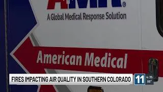 Thumbnail: Fires impacting air quality across southern Colorado