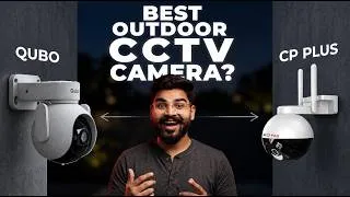 Thumbnail: Best Outdoor WiFi Security Camera in India 🔥 Qubo Smart Outdoor Cam Pro 360° 4MP vs CP Plus CP-Z43Q