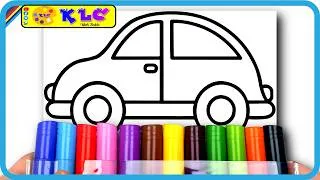 Thumbnail: Cars 🚗🎨✨ Car Drawing and BIG Marker Coloring 🚗✨🎨Cars Coloring | Big Markers|Fun Coloring | KLC | 🚗🎨✨