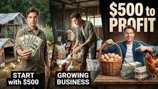 Thumbnail: $500 Poultry Farm  From Zero to Profit in One Year 1
