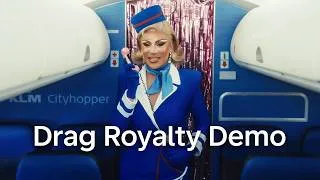 Thumbnail: Serving looks, laughs, and a little pre-boarding wisdom. 💙🌈 Fly as you are, honey! ✈️💙