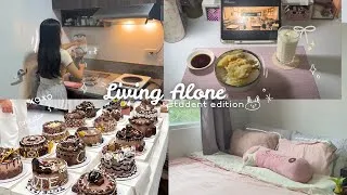 Thumbnail: Living alone vlog 🪷 | back in cebu! start of a new semester, banana bread, cake decorating, concert