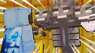 Thumbnail: Minecraft Bedwars, but we added Lucky Blocks...