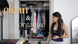 Thumbnail: CLEAN & ORGANIZE with me 🧺🫧 | declutter my closet + organize dresser & drawers + new furniture piece