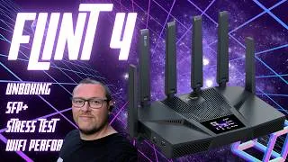 Thumbnail: Flint 4 SFP+ Unboxing Wifi performance Iperf3 GL-BE14000