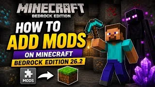 Thumbnail: How To Install Mods in Minecraft Bedrock 26.32 on PC (Easy Guide)