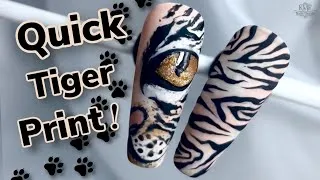 Thumbnail: QUICK TIGER PRINT NAILS!!   || KMF Nails Design