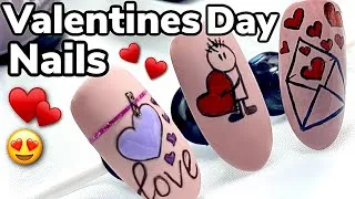 Thumbnail: VALENTINES DAY NAILS with SHARPIE pen & Amazon Gel Kit!!