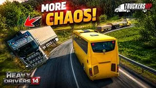 Thumbnail: New HVT Mercedes Bus Turned TruckersMP Into Total Chaos! 😱 | Heavy Drivers #14 | ETS2 Multiplayer