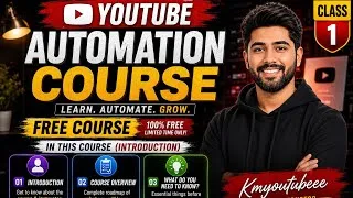 Thumbnail: YouTube Automation Course – Class 1 | FREE Complete Beginner Guide (Urdu/Hindi)