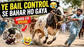 Thumbnail: Jab Bail Ne Sab Ko Bhaga Diya | Eid Special Funny Video 😂 | Bakra Eid Special | Advance Eid Mubarak 