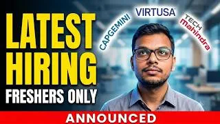 Thumbnail: Capgemini ASE , Virtusa , Tech Mahindra Mega Drive Announced | Off Campus Hirings | Freshers