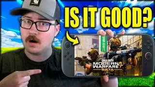 Thumbnail: I PLAYED the Call of Duty MW4 BETA on Switch 2 AND...