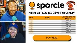 Thumbnail: Can we name every Knick who had 20 REBOUNDS in an NBA Game this century? | KNICKS SPORCLE